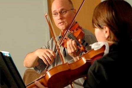 Violin music teacher